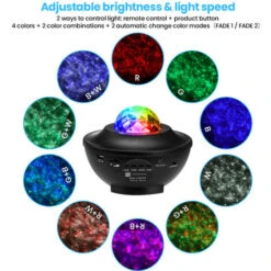 USB Galaxy Star Night Light Bluetooth LED Starry Sky Projector Light Ocean Remot 8 USB Galaxy Star Night Light Bluetooth LED Starry Sky Projector Light Ocean Remot -Home Lighting 40028062 4