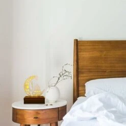 LITZEE Ramadan Lamp, Decorative Wooden Ramadan Moon Shaped LED Lamp With 3D Light Eid Mubarak Decoration Ramadan Lantern Lamp For Eid Mubarak In The Home, Bedroom (Warm White) 8 LITZEE Ramadan Lamp, Decorative Wooden Ramadan Moon Shaped LED Lamp With 3D Light Eid Mubarak Decoration Ramadan Lantern Lamp For Eid Mubarak In The Home, Bedroom (Warm White) -Home Lighting 43066005 4