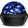 LITZEE Star Projector Night Lights For Kids, Novelty Moon Star/ Sea Animal 2-in-1 Night Lighting Lamp, Multi-Color Star Light Rotating Projector Toys For 2-8 Years Old Boys Girls Gifts
