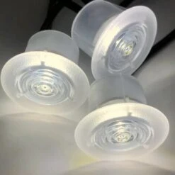 Set Of 8 - 30mm Polycarbonate IP67 Warm White LED Plinth Decking Kit -Home Lighting 43987363 3