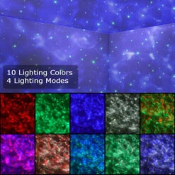LED Galaxy Projector Night Light Star Party Lamp Starry Wave Speaker Lights 8 LED Galaxy Projector Night Light Star Party Lamp Starry Wave Speaker Lights -Home Lighting 46251930 4