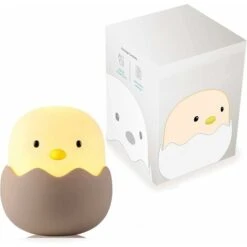 LED Child Night Light, Baby Night Light Eggshell Chicken Emotion Night Light USB Rechargeable Silicone Night Light Lamp With Touch Control