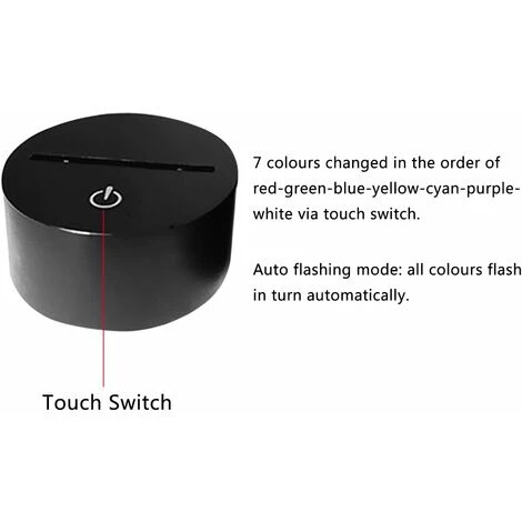 Kids Night Light LED 3D Bear Lamp, Kids Bedside Lamp 7 Colors Changing Mood Lamp For Living Room Bedroom 4 Kids Night Light LED 3D Bear Lamp, Kids Bedside Lamp 7 Colors Changing Mood Lamp For Living Room Bedroom - Image 4