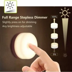 Baby Night Light, Rechargeable Mini Touch Lamp, Wireless LED For Kids, Portable Nursing Bedside Lamp, Dimmable Bedroom Lamp -Home Lighting 50877509 3