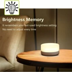 Baby Night Light, Rechargeable Mini Touch Lamp, Wireless LED For Kids, Portable Nursing Bedside Lamp, Dimmable Bedroom Lamp -Home Lighting 50877509 4