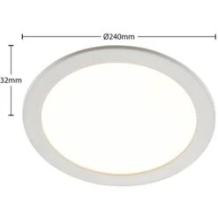 Spotlight Recessed 'Cadance' Dimmable (modern) In White Made Of Aluminium For E.g. Bathroom (1 Light Source,) From PRIOS Spotlight, Recessed Light, Ceiling Light, Wall Light -Home Lighting 51386903 5