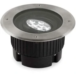 Leds-C4 Gea - Outdoor LED Recessed Ground Uplight Stainless Steel Polished 18.4cm 1647lm 16Â° 4000K IP67