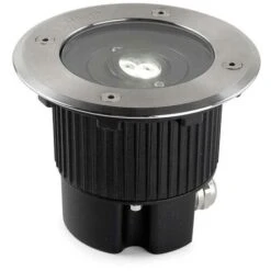 Leds-C4 Gea - Outdoor LED Recessed Ground Uplight Stainless Steel Polished 12.5cm 549lm 4000K IP67