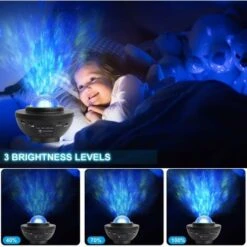 Black LED Projector With Star Remote Control And Bluetooth Speaker - Perfect For Christmas, Easter Or Halloween (Black) -Home Lighting 51793899 5