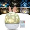 LangRay Children's Night Light Star Lamp Projector, 360 ° Musical Rotation Night Light + Timer + Remote Control + 6 Colors, LED Baby Starry Sky Night Light For Birthday, Christmas [Energy Class A ++]
