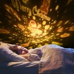 LangRay Children's Night Light Star Lamp Projector, 360 ° Musical Rotation Night Light + Timer + Remote Control + 6 Colors, LED Baby Starry Sky Night Light For Birthday, Christmas [Energy Class A ++] -Home Lighting 51795702 5