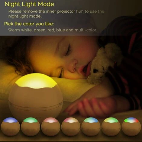 Rotating Stars Projector Night Light For Kids, Fun Toys For 2 3 4 5 6 Years Old Boys Girls, Children's Day Gift For Baby Boys/Girls, Sleep Helper, Soothing Light Infant Bedroom Ceiling (White) 4 Rotating Stars Projector Night Light For Kids, Fun Toys For 2 3 4 5 6 Years Old Boys Girls, Children's Day Gift For Baby Boys/Girls, Sleep Helper, Soothing Light Infant Bedroom Ceiling (White) - Image 4