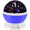Multiple Colors 360 Degree Rotation Star Projector Night Lights For Kids-Purple
