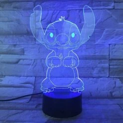 Cartoon Stitch 3D Lamp Bedroom Table Night Light Acrylic Panel USB Cable 7 Colors Change Touch Base Lamp Kids Gift 9 Cartoon Stitch 3D Lamp Bedroom Table Night Light Acrylic Panel USB Cable 7 Colors Change Touch Base Lamp Kids Gift -Home Lighting 59690318 5