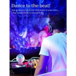 Starry Sky Projector For Kids Baby,LED Night Light Planetarium Galaxy Lamp,Car Bedroom Living Room Decoration, Atmosphere Wave Light,Relaxing Light Gift With Bluetooth Timer -Home Lighting 59941092 4