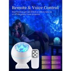 Starry Sky Projector For Kids Baby,LED Night Light Planetarium Galaxy Lamp,Car Bedroom Living Room Decoration, Atmosphere Wave Light,Relaxing Light Gift With Bluetooth Timer -Home Lighting 59941092 5