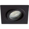 Spa Cali Square Tiltable Downlight Matt Black
