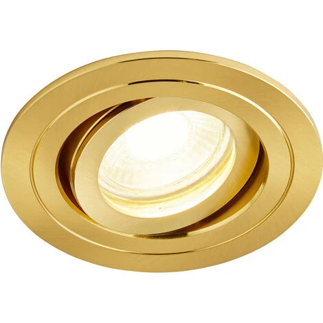 Spa Cali Tiltable Downlight Satin Brass 2 Spa Cali Tiltable Downlight Satin Brass - Image 2