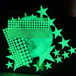 Glow In The Dark Stars For Ceiling, Glowing Stars For Ceiling Planets, Stars Wall Decals, Solar System Galaxy Space Nursery Wall Stickers Rocket Astronaut Kids Girls Boys Room Decorations For Bedroom -Home Lighting 68017502 4