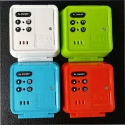 Small Digital Travel Alarm Clocks,Battery Operated Travel Clock With LCD Night Light,Portable Folding Mini Pocket Temperature Clock For Outdoor Kids Bed Desk Table Cruise Camper（Green） -Home Lighting 68106943 5