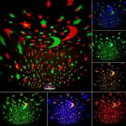 Projecteur De Lumière Nocturne – Étoile/océan Avec Poisson, Dauphin, Requin, Projecteur De Lumière Tout-en-un Pour Enfants, Cadeau De Veilleuse à Projection Rotative Colorée Pour Garçons Et Filles (no -Home Lighting 68107402 3