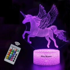 Unicorn Gift Night Light Kids Room LED Decoration Unicorn Light With Remote Control/16 Colors As Birthday Gift Or Gift For Girls/Boys
