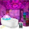 Projector Light, 3 In 1 Star Projector Night Light With Remote Control Bluetooth Music Speaker 5 Sounds For Kids Adult Bedroom Party Time