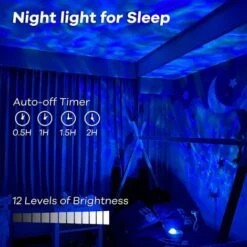 Projector Light, 3 In 1 Star Projector Night Light With Remote Control Bluetooth Music Speaker 5 Sounds For Kids Adult Bedroom Party Time -Home Lighting 68108582 3