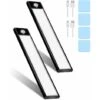 Two Sensor Rechargeable LED Closet Lights, 31 LEDs 20cm With Induction Lamp 3 Modes Rechargeable USB Cordless LED Night Lights For Stairs, Cabinets, Kitchens, Hallways(White)