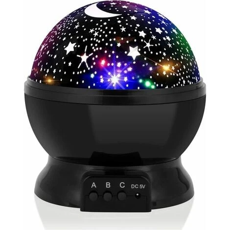 Star Projector. Star Night Light, Moon And Stars Projector 360 Degree Rotation - 4 LED Bulbs 9 Colors Changing With USB Cable, Unique Gift For Men Women Kids 1 Star Projector. Star Night Light, Moon And Stars Projector 360 Degree Rotation - 4 LED Bulbs 9 Colors Changing With USB Cable, Unique Gift For Men Women Kids