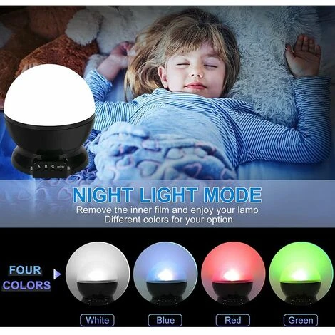 Star Projector. Star Night Light, Moon And Stars Projector 360 Degree Rotation - 4 LED Bulbs 9 Colors Changing With USB Cable, Unique Gift For Men Women Kids 4 Star Projector. Star Night Light, Moon And Stars Projector 360 Degree Rotation - 4 LED Bulbs 9 Colors Changing With USB Cable, Unique Gift For Men Women Kids - Image 4