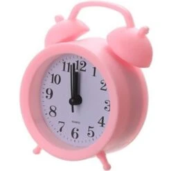 Twin Bell Alarm Clock Pink