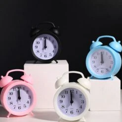 Twin Bell Alarm Clock Pink -Home Lighting 69505782 5