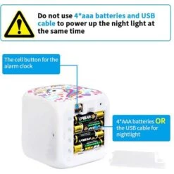 Unicorn Digital Alarm Clocks For Girls, LED Night Glowing Cube LCD Clock With Light Children Wake Up Bedside Clock Birthday Gifts For Kids Women Adult Bedroom (7) -Home Lighting 69505832 3