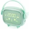 Kids Alarm Clock, Rechargeable Digital Alarm Clock With LED Display 2 Alarms Night Light Snooze Wake Up Lamp Bedside Clock Morning Alarm Clock For Kids Room