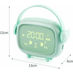 Kids Alarm Clock, Rechargeable Digital Alarm Clock With LED Display 2 Alarms Night Light Snooze Wake Up Lamp Bedside Clock Morning Alarm Clock For Kids Room -Home Lighting 69506005 3
