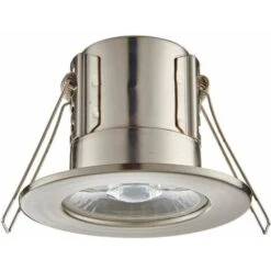 Tool-less Recessed Bathroom IP65 Downlight - 4W Cool White LED - Satin Nickel -Home Lighting 70620742 3