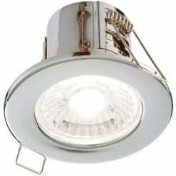Tool-less Recessed Bathroom IP65 Downlight - 4W Cool White LED - Chrome Plate -Home Lighting 70621808 4