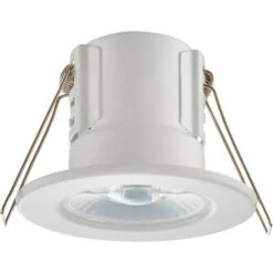 Tool-less Recessed Bathroom IP65 Downlight - 4W Warm White LED - Matt White -Home Lighting 70622827 3