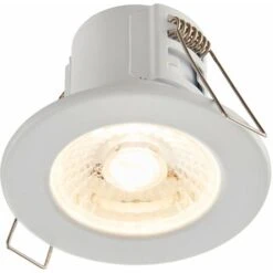 Tool-less Recessed Bathroom IP65 Downlight - 4W Warm White LED - Matt White -Home Lighting 70622827 4