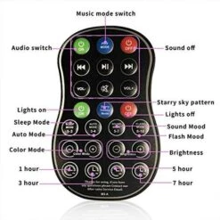 Star Projector Galaxy Light Projector With Ocean Wave Projector, 3 In1 LED Ocean Wave Galaxy Starry Night Light Projector, Starry Sky Projector With Remote Control 8 Star Projector Galaxy Light Projector With Ocean Wave Projector, 3 In1 LED Ocean Wave Galaxy Starry Night Light Projector, Starry Sky Projector With Remote Control -Home Lighting 71895856 4