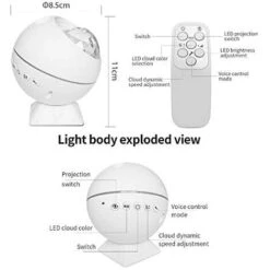 Star Projector Lamp For Kids, Remote Control Kindergarten Lamp With USB Charging, Unique Nursery And Baby Room Gifts And Party Decorations -Home Lighting 71895860 4