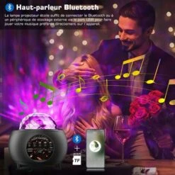 Star Projector Lamp, Starry Sky Projector 32 Modes 10 Planets, Rechargeable Kids Night Light LED Star Projector Lamp Adjustable Brightness Bluetooth With Remote Control For Adult Baby 9 Star Projector Lamp, Starry Sky Projector 32 Modes 10 Planets, Rechargeable Kids Night Light LED Star Projector Lamp Adjustable Brightness Bluetooth With Remote Control For Adult Baby -Home Lighting 72507835 5