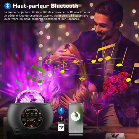 Star Projector Lamp, Starry Sky Projector 32 Modes 10 Planets, Rechargeable Kids Night Light LED Star Projector Lamp Adjustable Brightness Bluetooth With Remote Control For Adult Baby 5 Star Projector Lamp, Starry Sky Projector 32 Modes 10 Planets, Rechargeable Kids Night Light LED Star Projector Lamp Adjustable Brightness Bluetooth With Remote Control For Adult Baby - Image 5