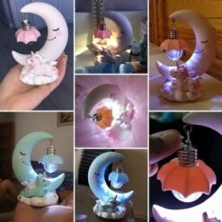 Unicorn Moon Night Light, LED Night Light Cartoon Nursery Lights Kids Girls Home Decor -Home Lighting 72509878 3