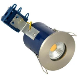 Electralite IP65 Fire Rated Showerlight Satin Chrome