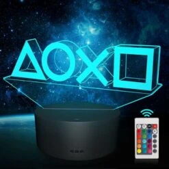 Gamer Decorative Light, 3D Night Light, 16 Colors