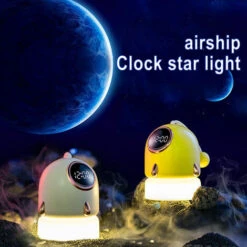 Small Rocket Portable Star Projection, Multi-functional Night Light — Yellow -Home Lighting 86481244 5