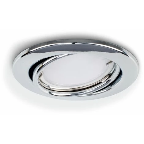 20 X Fire Rated Chrome Tiltable GU10 Recessed Ceiling Downlight 1 20 X Fire Rated Chrome Tiltable GU10 Recessed Ceiling Downlight