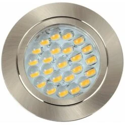 Voyager 12V LED Recessed Brushed Chrome Downlight 6000K - Single